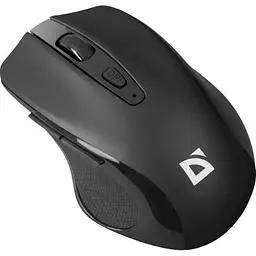 Миша бездротова Defender Prime MB-053, чорний, USB, оптична (сенсор PixArt 3065), 800-1600 dpi, 5 кнопок, 1xAA (52053)