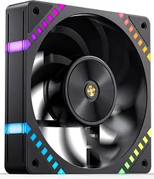 Вентиялтор JONSBO HF2-120BR Reverse ARGB Black (HF2-120BR ARGB Black) - мініатюра 5