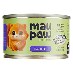 Набір повнораціонного корму для дорослих котів MAU PAW Мікс 800 г (8 шт. х 100 г) - мініатюра 3