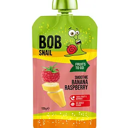 Фруктовое пюре-смузи Bob Snail Банан-Малина 120 г (4820219346364)
