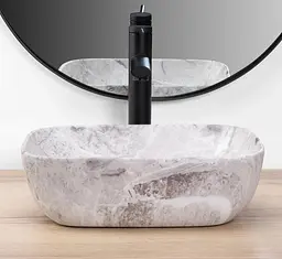Умивальник Rea Belinda Mini 36x25 stone matt (REA-U3321), Матова - мініатюра 4