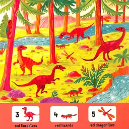 I Can Spy a Dinosaur. Spotting, Counting, Colours - Лара Мерфі - мініатюра 6