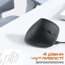 Комп'ютерна мишка MeeTion BTM008 Wireless/Bluetooth Black (MT-BTM008-A) - мініатюра 4