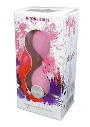 Вагінальні кульки Alive U-Tone, 19.9 см, рожевий - мініатюра 2