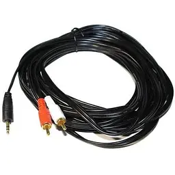 Кабель-перехідник звуковий Atcom 3.5 мм M - 2xRCA M 7.5 м чорний (10710)