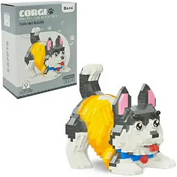 Конструктор міні-блоків Daya Хаскі 952 pcs 3D модель собаки іграшка для дітей і дорослих 8+