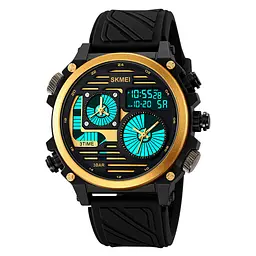 Наручний годинник чоловічий 2202PBKGD Black-Gold Skmei acs0030148 - мініатюра 2