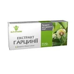 Екстракт Elit-Pharm гарцинії для контролю маси тіла 80 таблеток