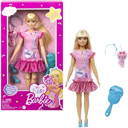 Лялька Barbie Моя перша Barbie Білявка з кошеням (HLL19) - мініатюра 2