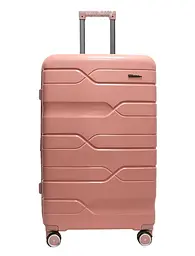 Валіза велика L поліпропілен Milano bag 0306 76×49×31см 82л Рожевий