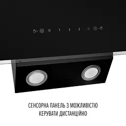 Витяжка декоративна похила PERFELLI VIO 5HW NERO - мініатюра 10