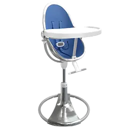 Стільчик для годування Bloom Fresco Silver/Riviera blue (E10535-S\E10540-RBL) - мініатюра 4