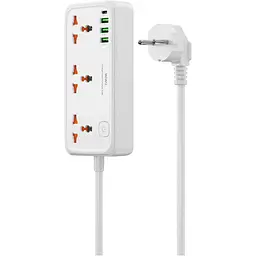 Мережевий фільтр WiWU Cube Wi-S005 30W GaN Power Strip EU White (6977703654196) [162496] - мініатюра 2