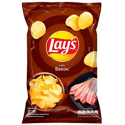 Чипси Lays зі смаком бекону 120 г (920448)