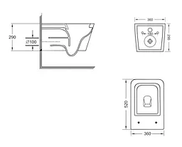 Унітаз підвісний Qtap Crow Ultra Quiet White, з сидінням Slim Duroplast/ Soft-close/ Quick Release QT05335172W - мініатюра 9