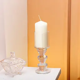 Підсвічник декоративний Flora скляний 16.5 см Yiwu HP-4-29L - мініатюра 2