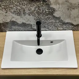 Умивальник VBI Teora 60 white врізний VBI-018051, Білий - мініатюра 4