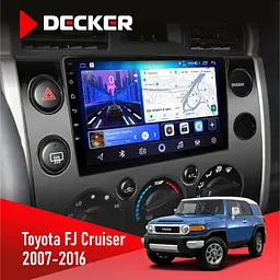 Штатна магнітола Toyota FJ Cruiser 2007-2016 Decker D9-006 4x64, 4G Decker (НФ-00004534)