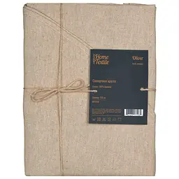 Скатертина Ardesto Oliver, D-136см, 100% бавовна, шоколад (ART10OR)
