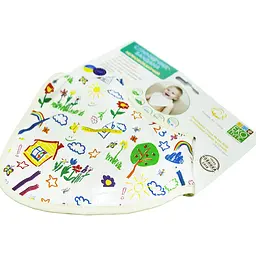 Непромокаючий слинявчик-бандана Еко Пупс Eco Cotton My Home, 30х21 см, різнокольоровий (BEC-016) - мініатюра 3