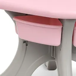 Дитячий столик з двома стільцями NEW TABLE-8 сіро-рожевий - мініатюра 4