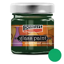Фарба вітражна на основі розч. холодної фіксації Зелена 30 мл Pentart (5997412790580)