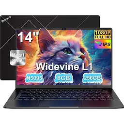 Ноутбук Computer 14 inci Celeron N5095 2, 9GHz 8GB 256GB SSD TF 1TB LPDDR4 Win11 5G Wi-Fi 1920 * 1080 FHD Widevin