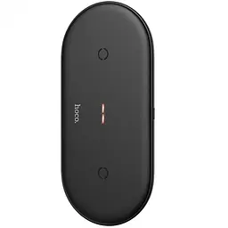 Бездротовий зарядний пристрій Hoco CW23 2in1 10W Black