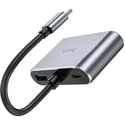 Usb-C Хаб адаптер розгалужувач Hoco HB30 to HDMI VGA Usb PD