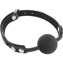Класичний кляп з силіконовою кулькою Fetish Tentation silicone Gag Ball