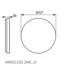 Вуличний світильник Kanlux 26984 Varso LED 24W-NW-O-SE - мініатюра 2