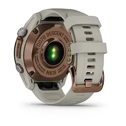 Смарт-годинник Garmin Descent Mk3i 43 мм бронзовий PVD титановий з силіконовим ремінцем французький сірий - мініатюра 3