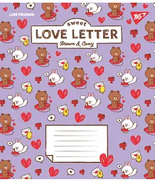 Набір зошитів шкільних YES А5/12 лінія Line Friends Love letter 25 шт (766948) - мініатюра 5