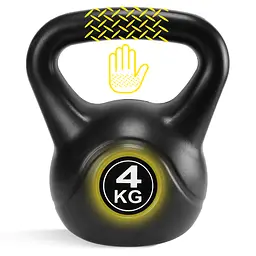 Гиря вінілова Cornix 4 кг XR-0429 Black - мініатюра 5