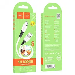 Кабель Hoco X82 Type-C silicone charging data cable White - мініатюра 2