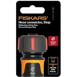 Конектор для шланга Fiskars LB30 19 мм (3/4") з автостопом (1027082) - мініатюра 2