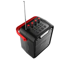 Портативна акустика Borofone BP7 Cool karaoke BT speaker 10W караоке з мікрофоном бездротова чорна - мініатюра 3