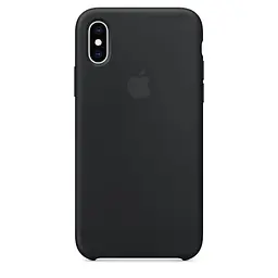 Чохол Silicone Case для Apple iPhone XS (Black) ААА [34809]