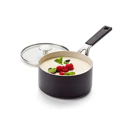 Ківш з кришкою KitchenAid АС, 16 см, 1,58 л, з керамічним покриттям, матовий чорний (CC009728-001) - мініатюра 2