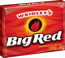 Жувальна гумка Big Red Wrigley's Cinnamon Gum 3х15шт 136г - мініатюра 3