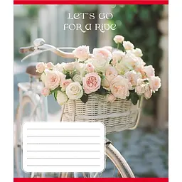 Зошит загальний "Велосипед" Leader 096-630091K-3 в клітинку, 96 аркушів