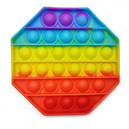 Іграшка-антистрес POP-IT PPT-O Multicolor Восьмикутник Райдужний