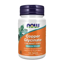 Вітаміни Copper Glycinate 3mg - 120 tabs