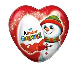 Шоколадне серце Kinder Uberraschung Сніговик з сюрпризом 53 г