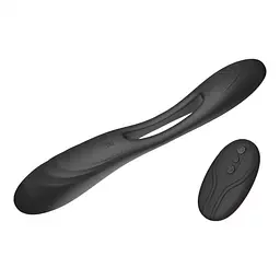 Вібратор для пар Dorcel Multi Joy 20 см чорний - мініатюра 2