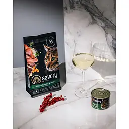 Сухий корм Savory Adult Cat Gourmand Fresh Turkey & Duck 0,4 кг для дорослих примхливих кішок (індичка та качка) - мініатюра 6
