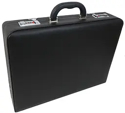 Дипломат чоловічий Portfolio 44х33х10 см Чорний (D17601)