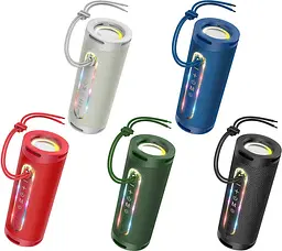 Портативна акустика Hoco Portable Speaker HC9 Dazzling Pulse Sports Dark Green (757838) [85055] - мініатюра 3