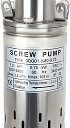 Занурювальний гвинтовий насос 220 В/60 Гц 0.75 кВт ROADFAR Well - мініатюра 3