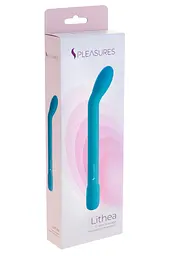 Вібратор Pleasures Lithea 18 см бірюзовий - мініатюра 4